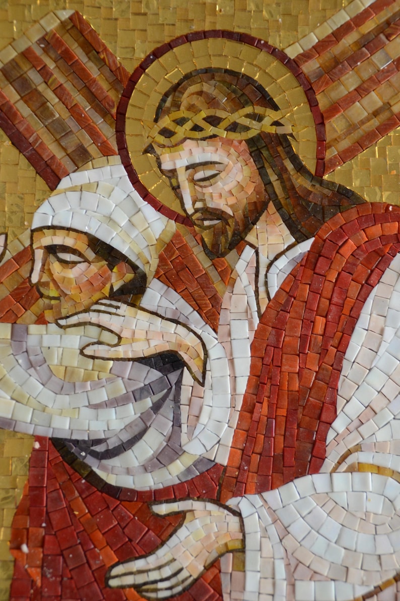 Christ Comforts the Holy Women Mosaic