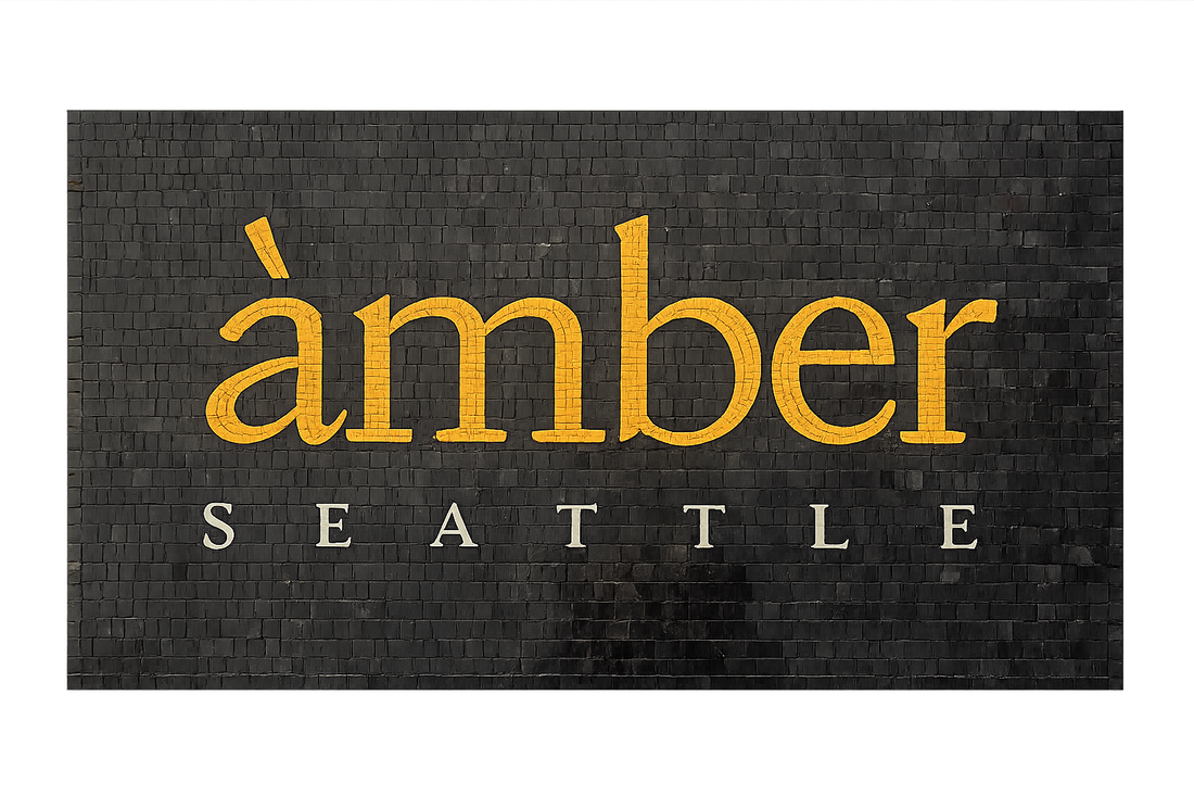 Amber Seattle Logo Mosaic Art