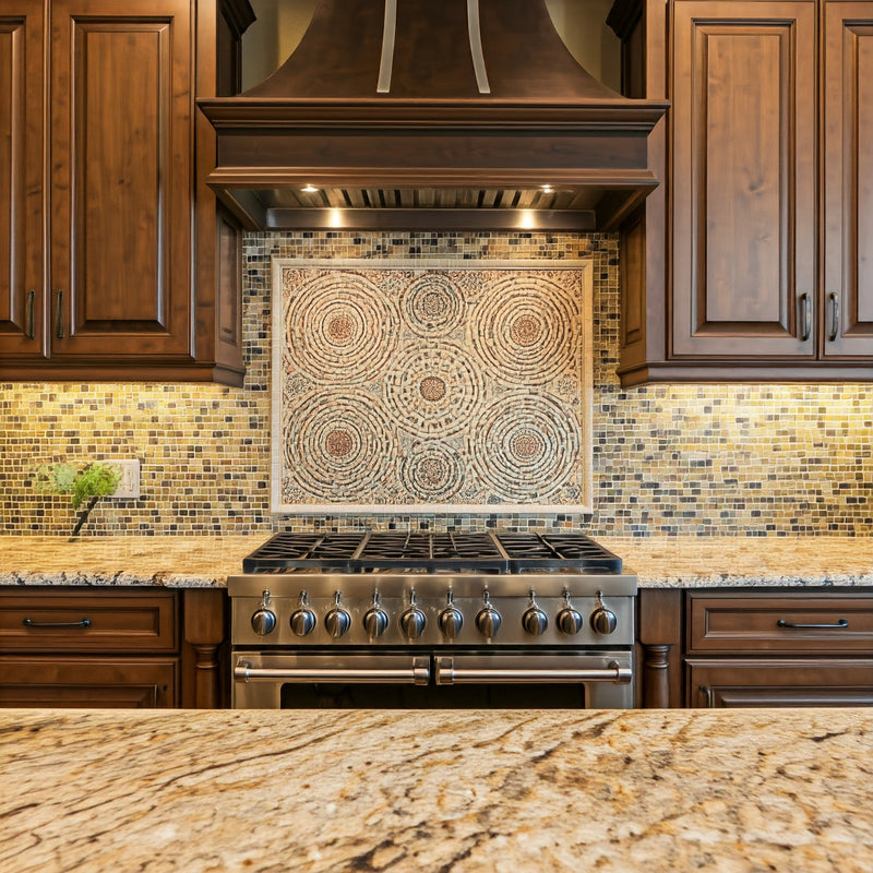 Kitchen backsplash mosaic