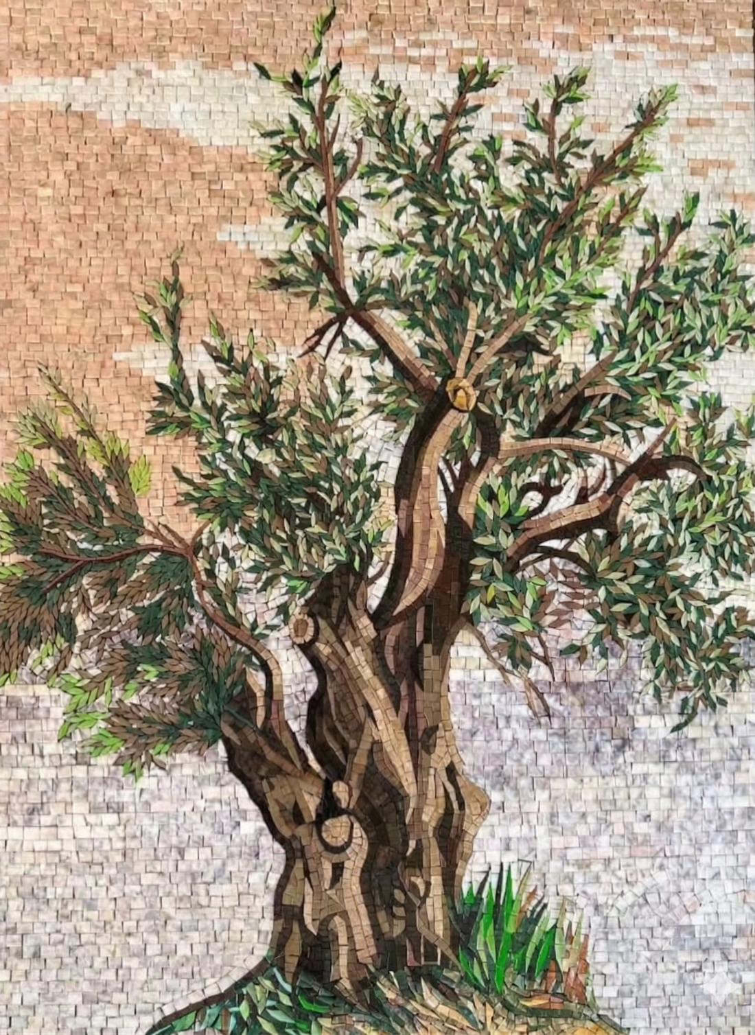 Olive Tree of Life Marble Mosaic