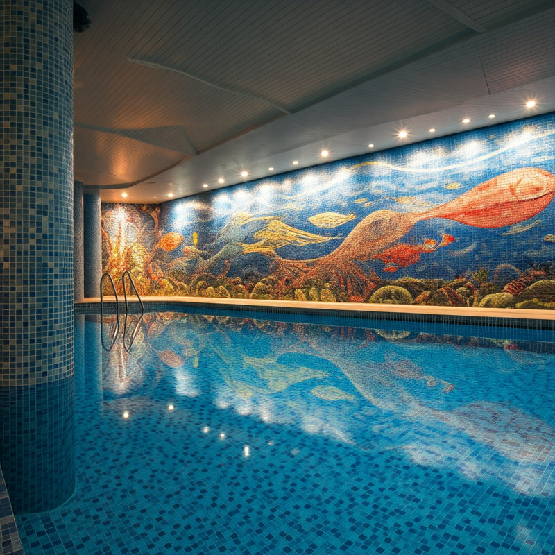 Pool mosaic design