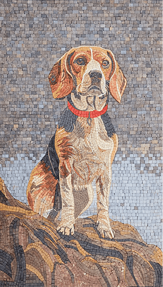 Dog Mosaic- Mosaic Wall Art