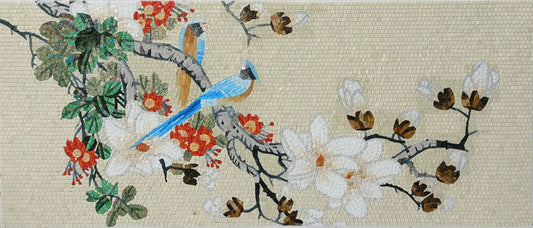 Watercolor Floral Art - Landscape Mosaic