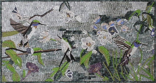 Marble Mosaic Tile sheet Multicolor Floor & Wall Tiles For Sale