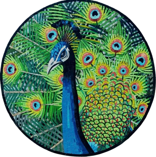 Peacock Mosaic- Mosaic Art