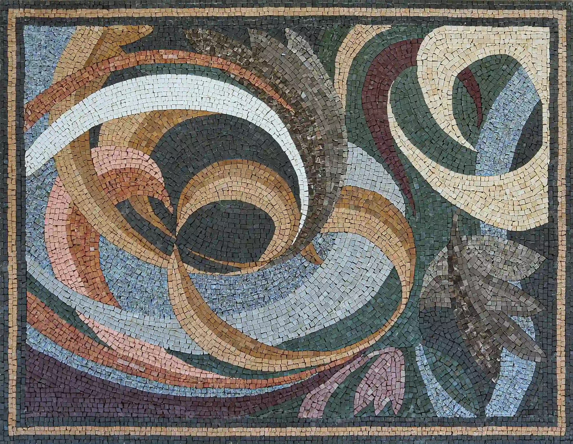 Chaos in Harmony: Disorderly Mosaic Flooring Patterns