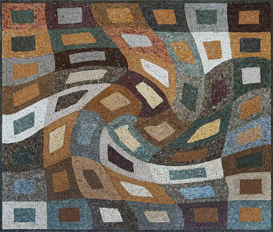 Gravity's Dance: Artistic Mosaic Exploring Gravity Patterns