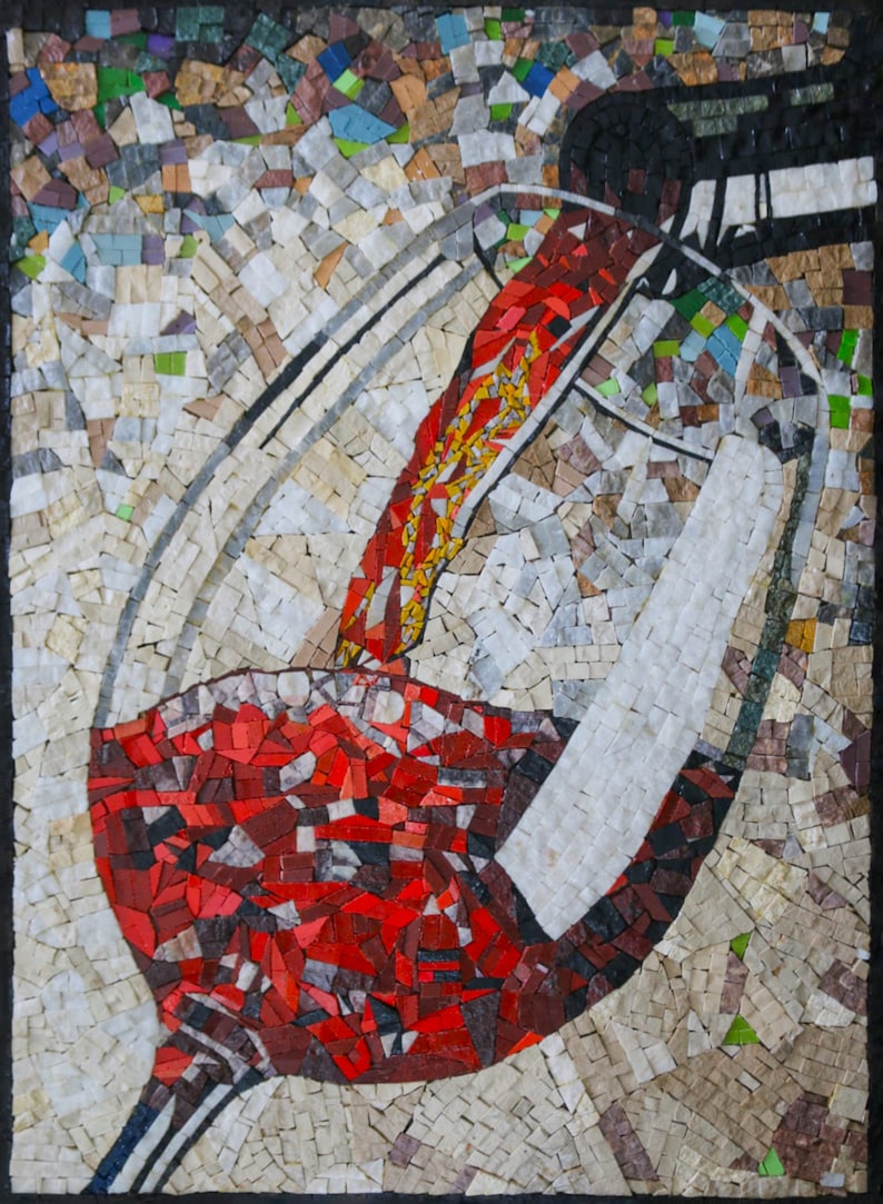 Mosaic Wine Glass- Mosaic Tile Art