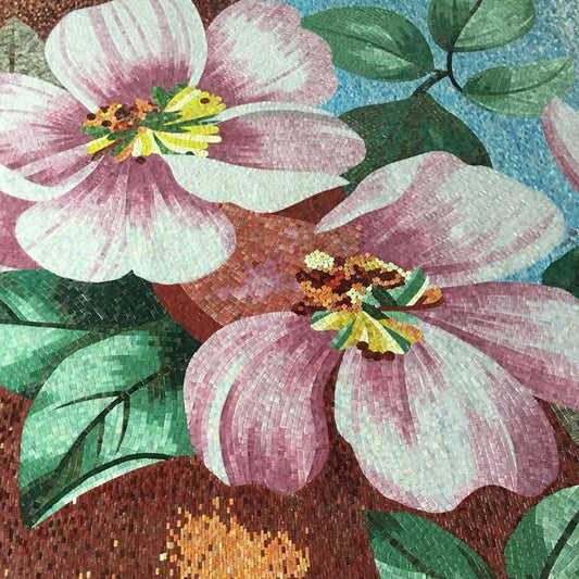 Floral Mosaic Tile for Backsplashes, Walls & Floors
