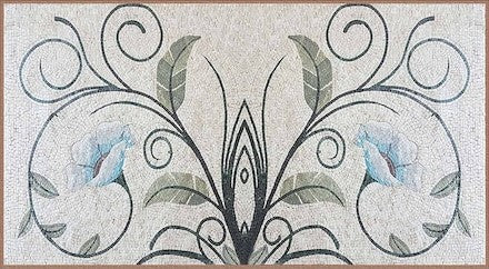 Elegant Lotus Mosaic Design