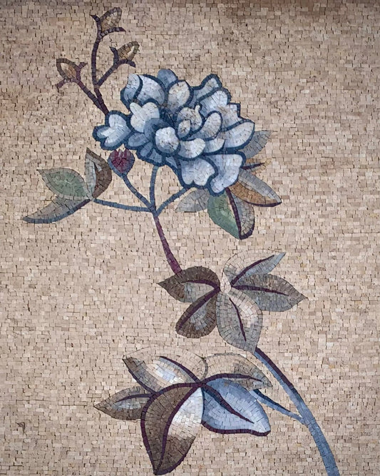 Personalized Vase Flower Mosaic
