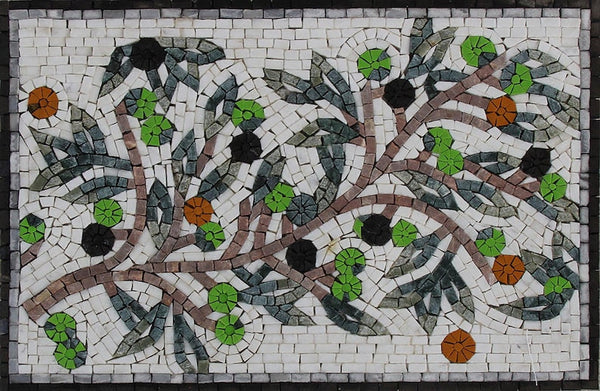 Geometric Art: Simple Mosaic Tile Rug