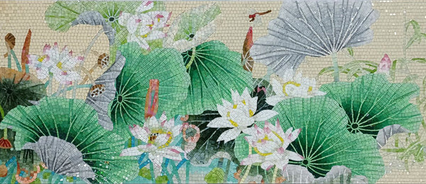 Hano Art Glass Tile Scenery View Mosaic