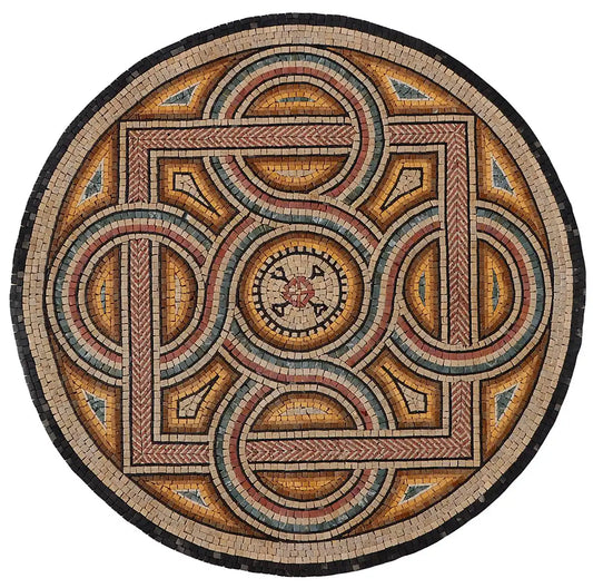 Marvelon Circular Geometric Pattern - Mosaic Medallion
