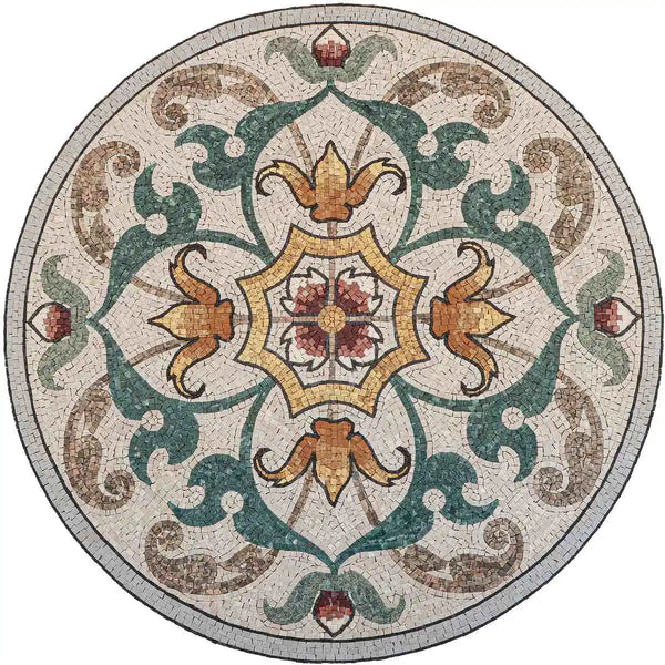 Folco Mosaic Anchor Design - Medallion Wall Art