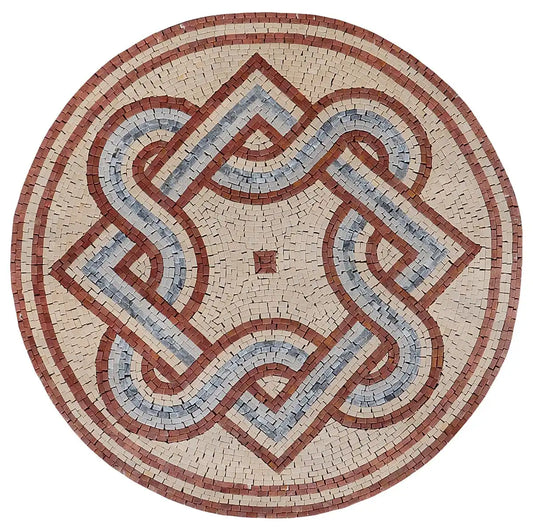 Celtic Mosaic Medallion Tile Art