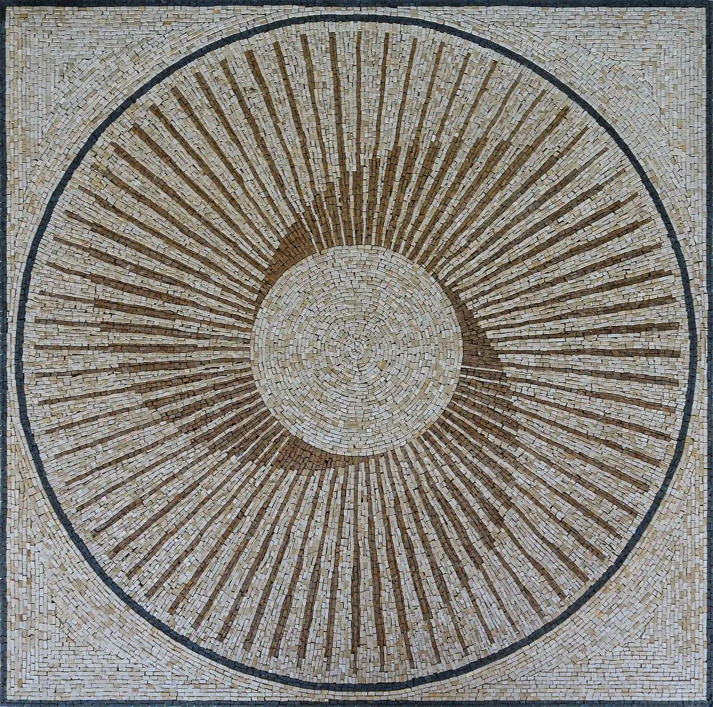 Eccentric Mosaic For Stone Steps