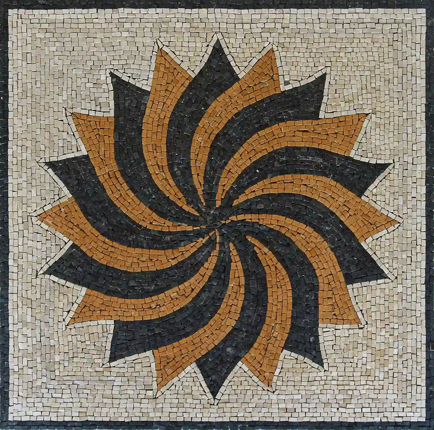 Marble Mosaic Curved Design For Bedroom