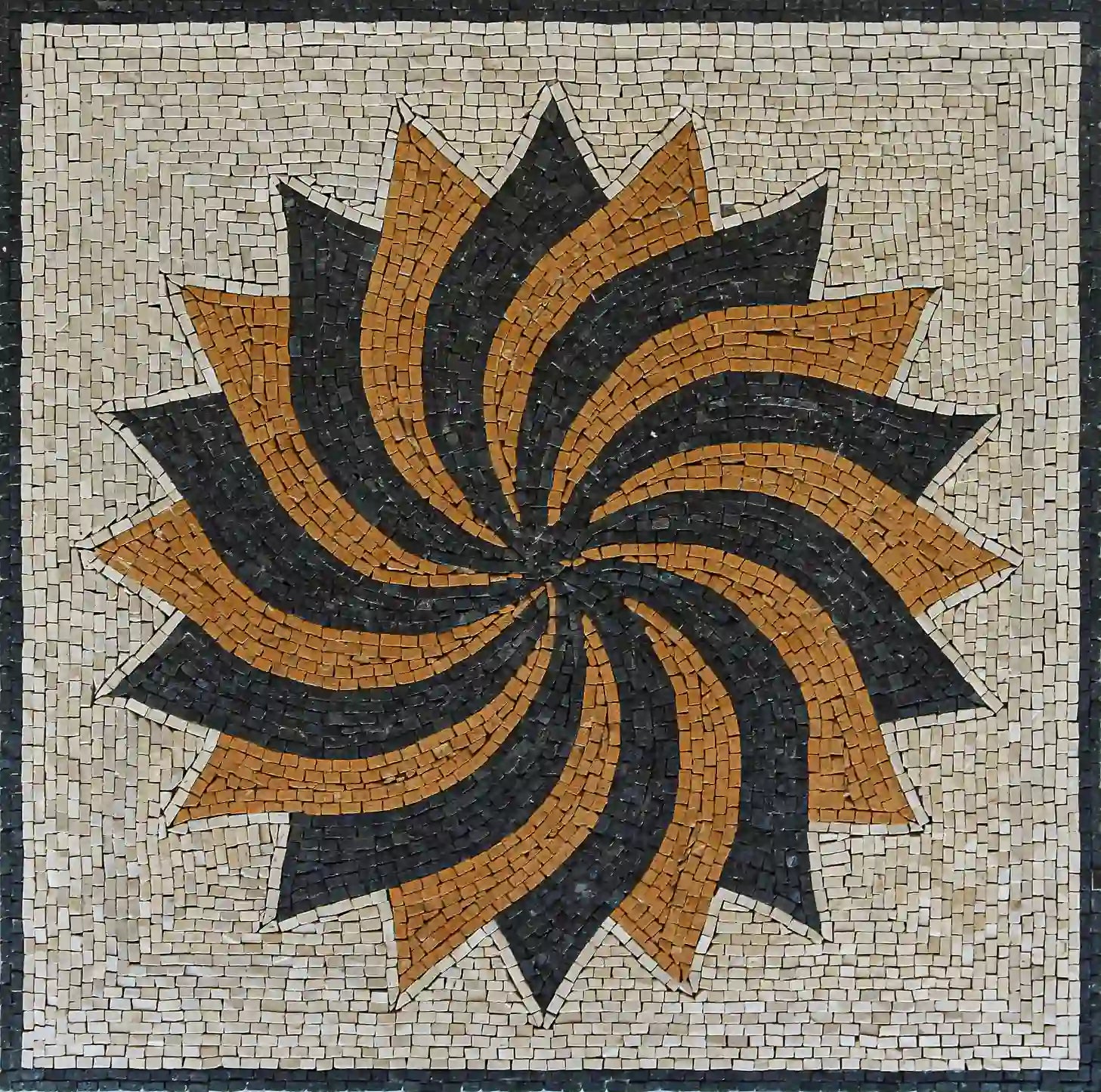 Marble Mosaic Curved Design For Bedroom