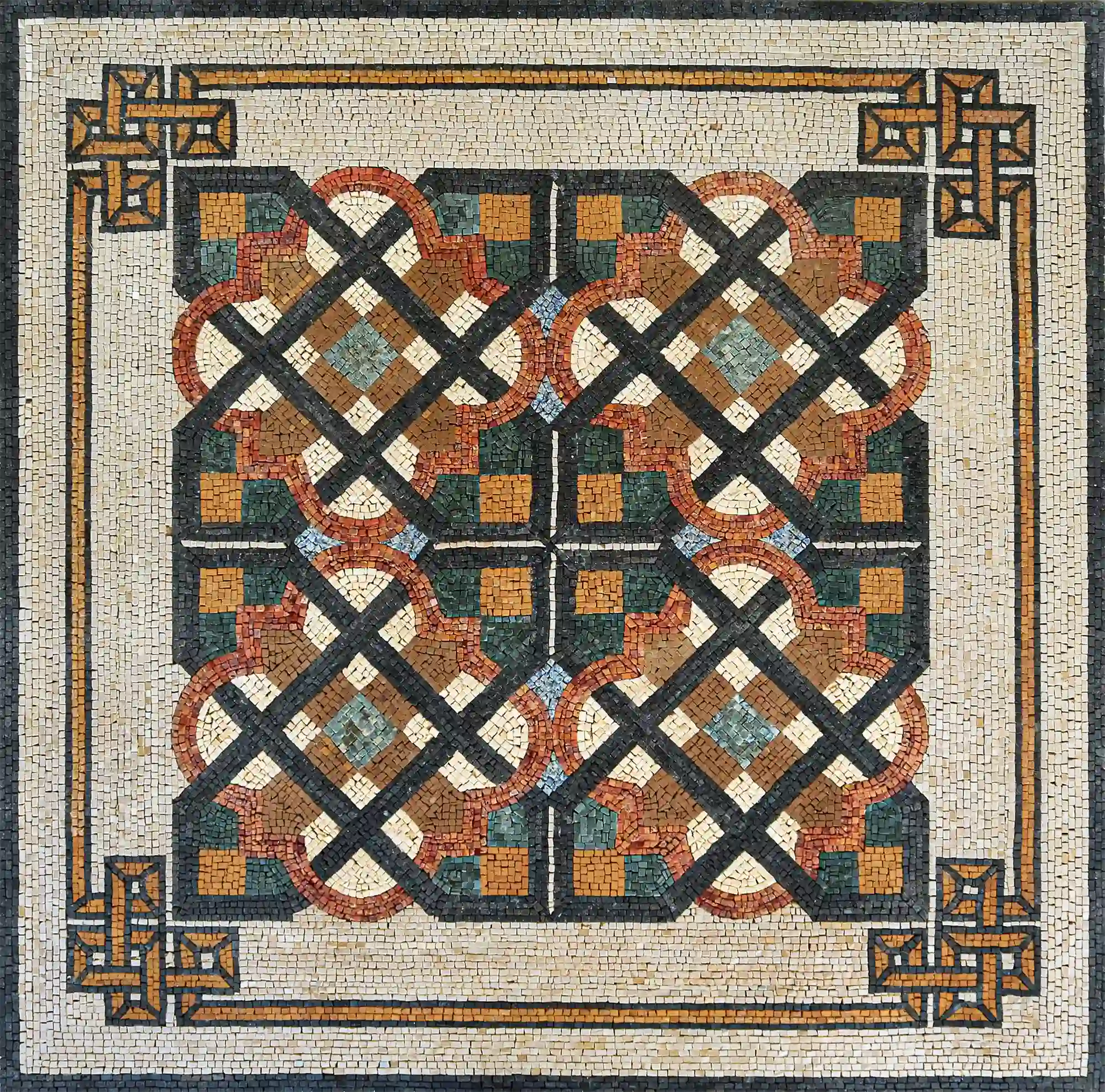 Mosaic Flooring Tile in Handmade Art