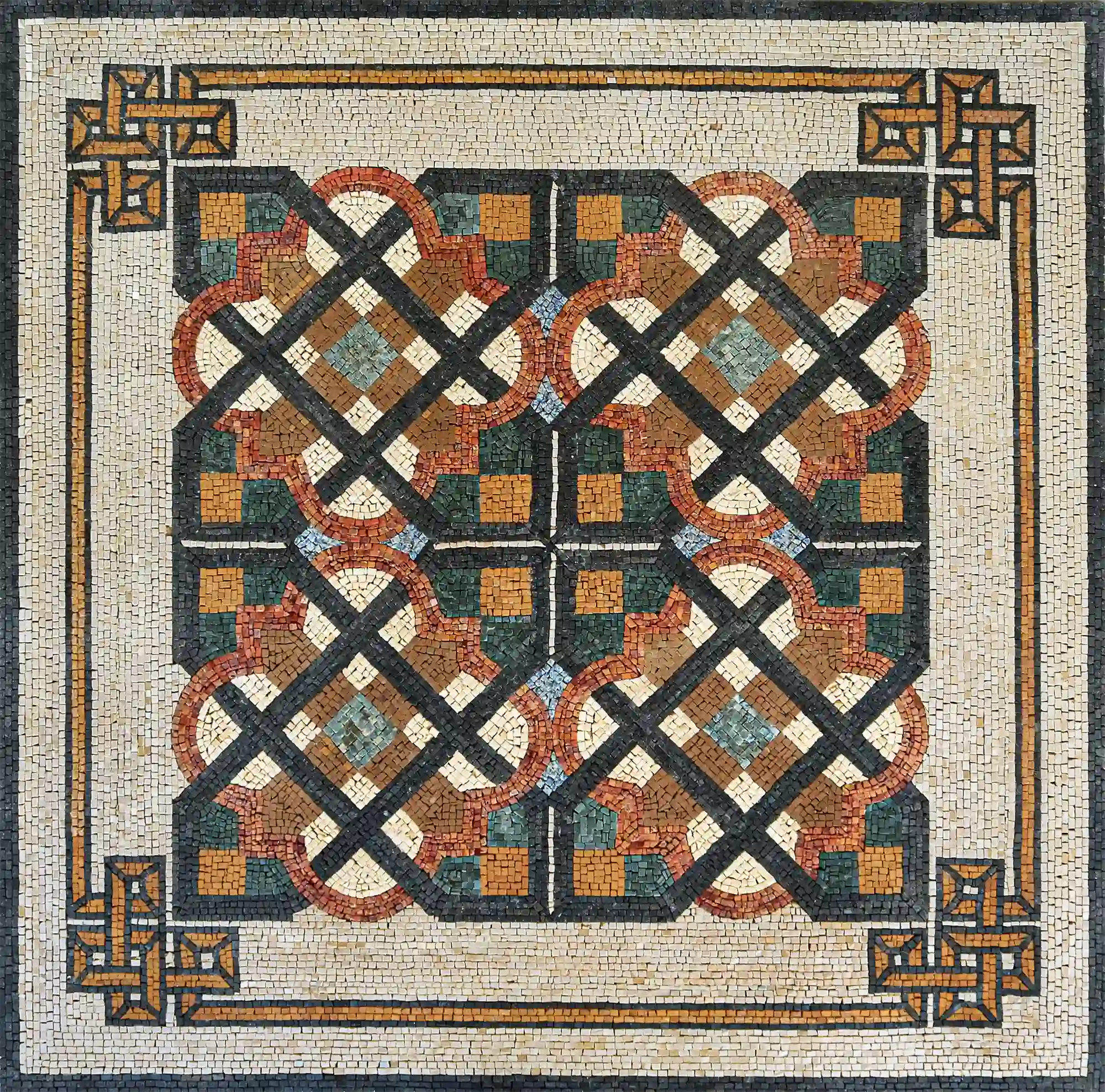 Mosaic Flooring Tile in Handmade Art