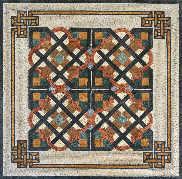 Mosaic Flooring Tile in Handmade Art