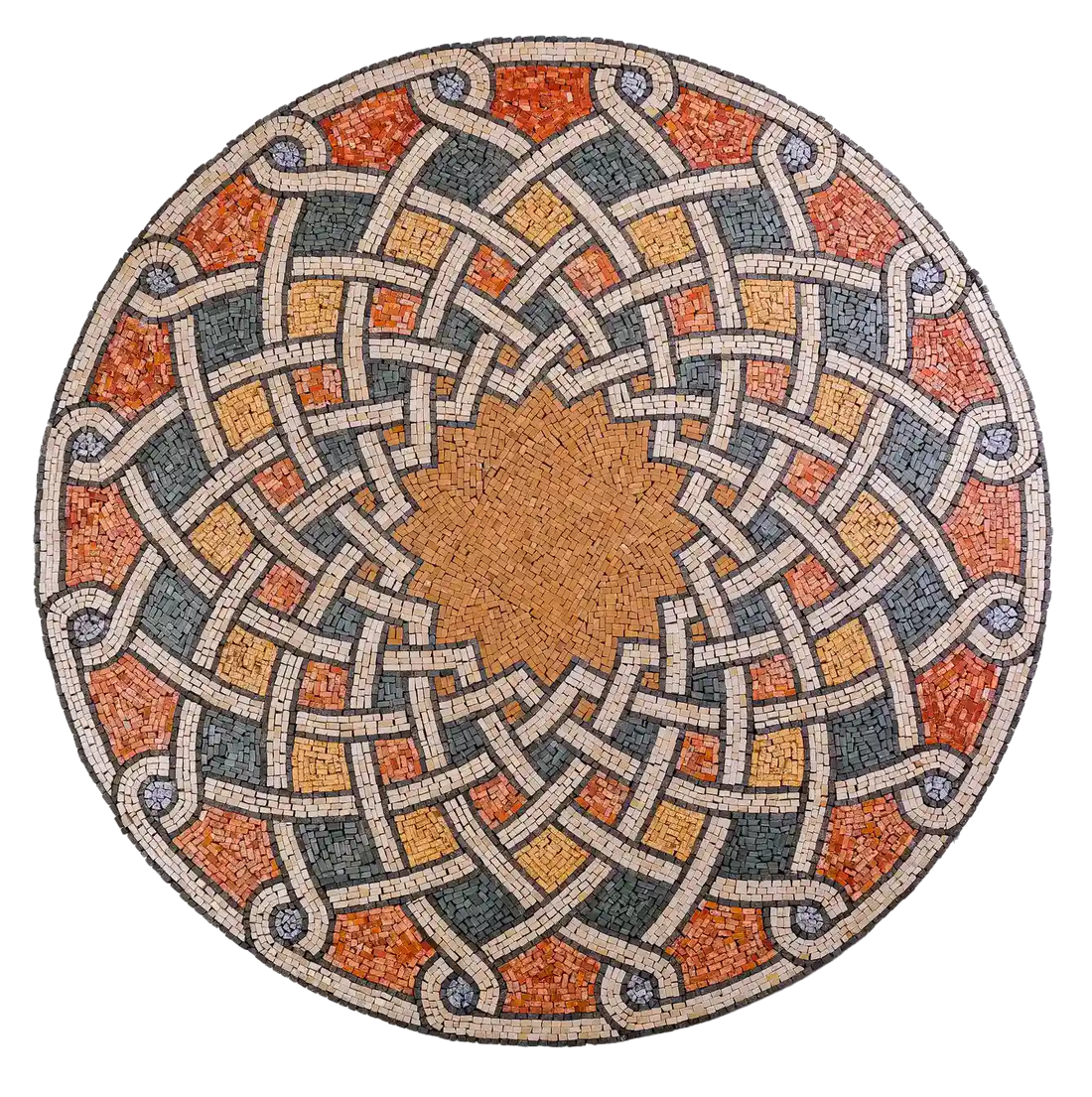 Italian Mosaic Medallion Snake
