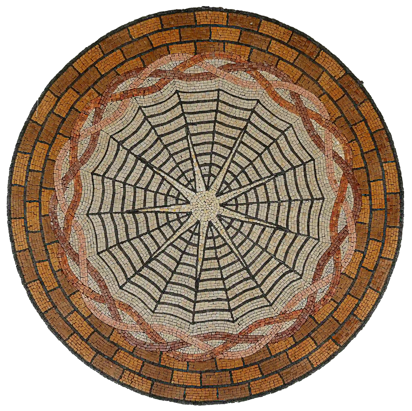 Modern Mosaic Art with A Lovely Sun