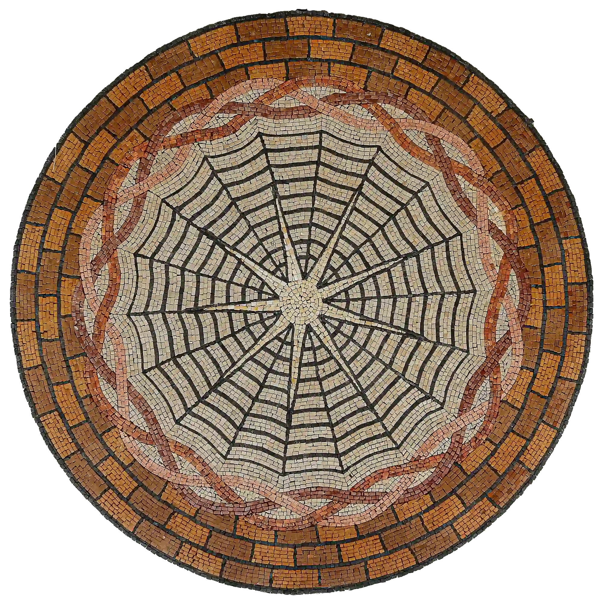Modern Mosaic Art with A Lovely Sun