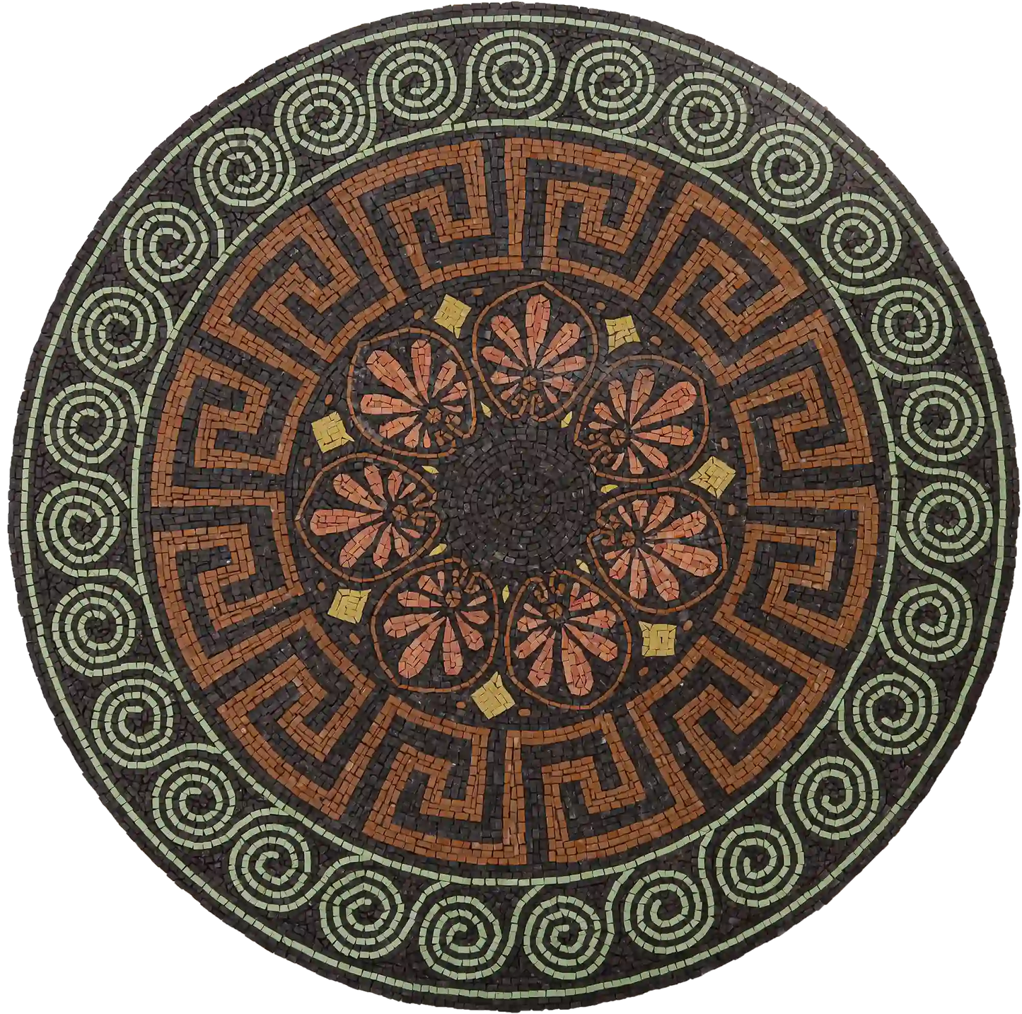 Ancient Mosaic Round Ornament