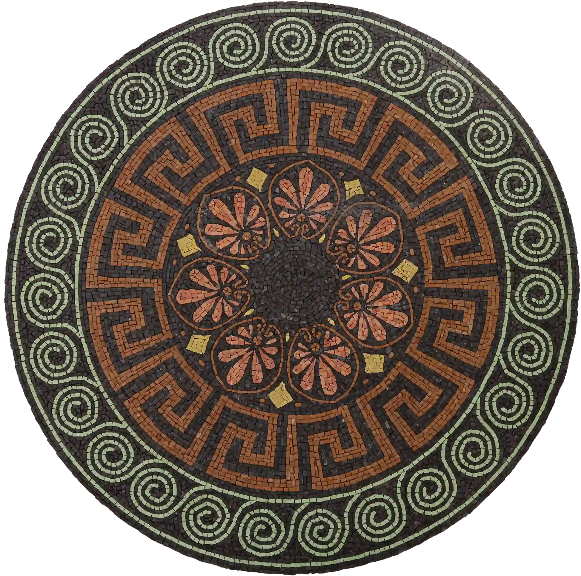 Ancient Mosaic Round Ornament
