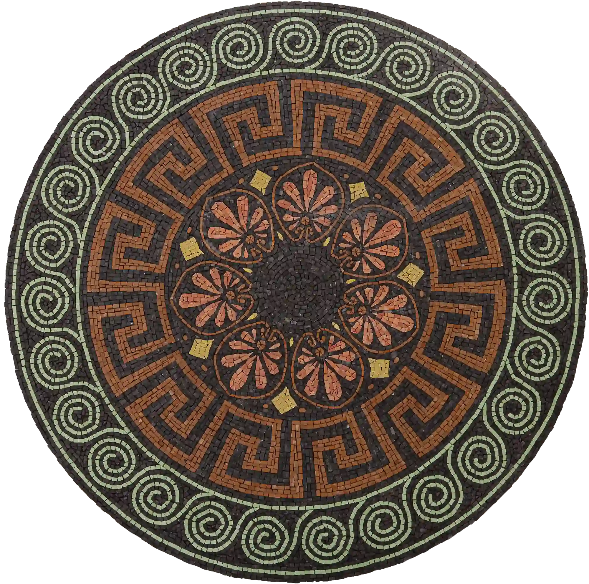 Ancient Mosaic Round Ornament