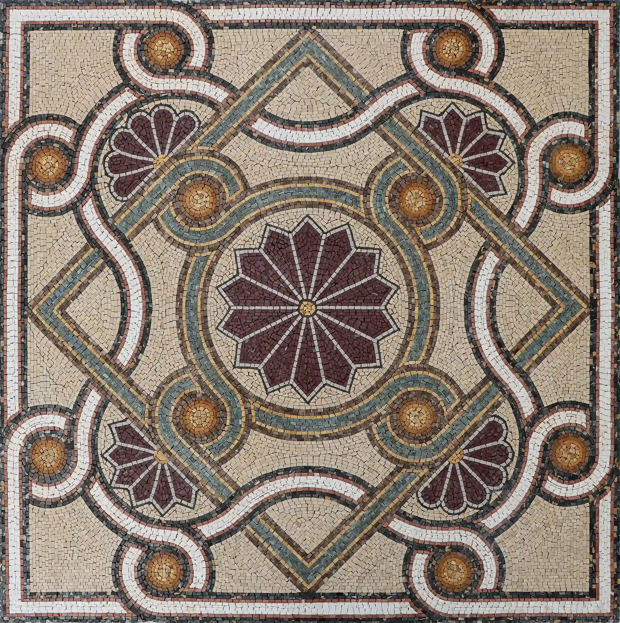 Mosaic Wall - Byzantine Ornament