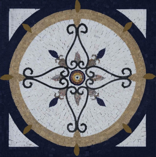 Mosaic Pathways - Handmade Mosaic Tile Marble Flooring