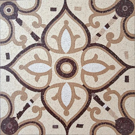 Modern Geometric Mosaic Rug: A Contemporary Masterpiece