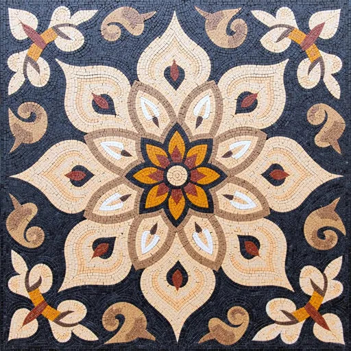 Fine Abstract Tessellation Grid Premium  Tile Art Stone Mosaic Art