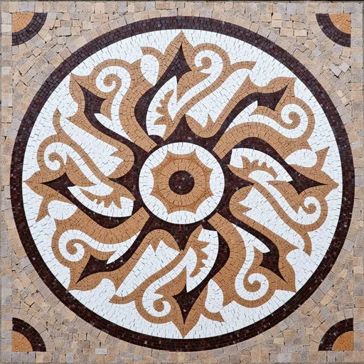 Premium Moroccan Star Medallion Premium  Tile Art Stone Mosaic Art
