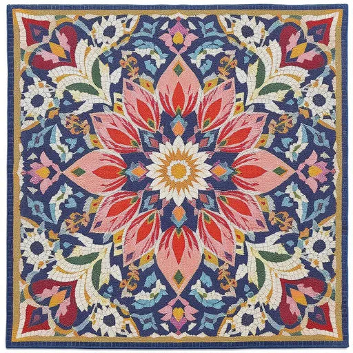 Op Art Cube Pattern Mosaic Art | Geometric Mosaics | iMosaicArt