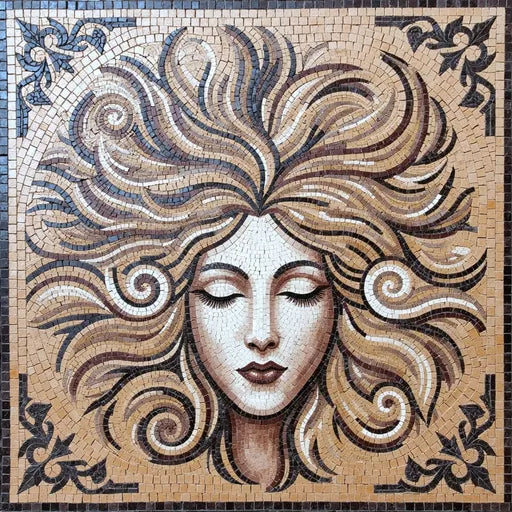 Roman Mythological Scene Mosaic - Gods and Heroes | Roman Mosaics | iMosaicArt