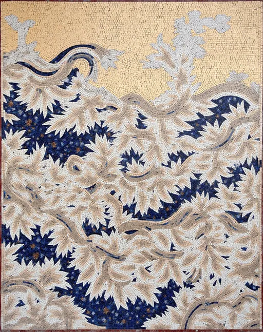 Dynamic Waves Mosaic: The Flow and Energy of the Ocean | Nautical Mosaics | iMosaicArt