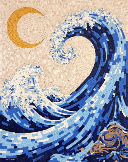Ocean Waves Mosaic Art: The Power and Beauty of the Sea | Nautical Mosaics | iMosaicArt