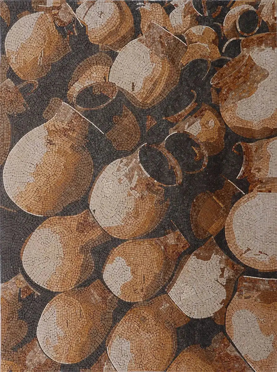 Earthen Elegance: Traditional Pottery Mosaic