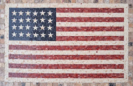 American Flag Mosaic Art: A Bold Tribute to Patriotism | Other Mosaics | iMosaicArt