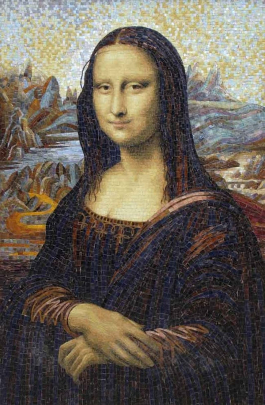 Monalisa Famous Painting - Mosaic Glass Art Reproduction