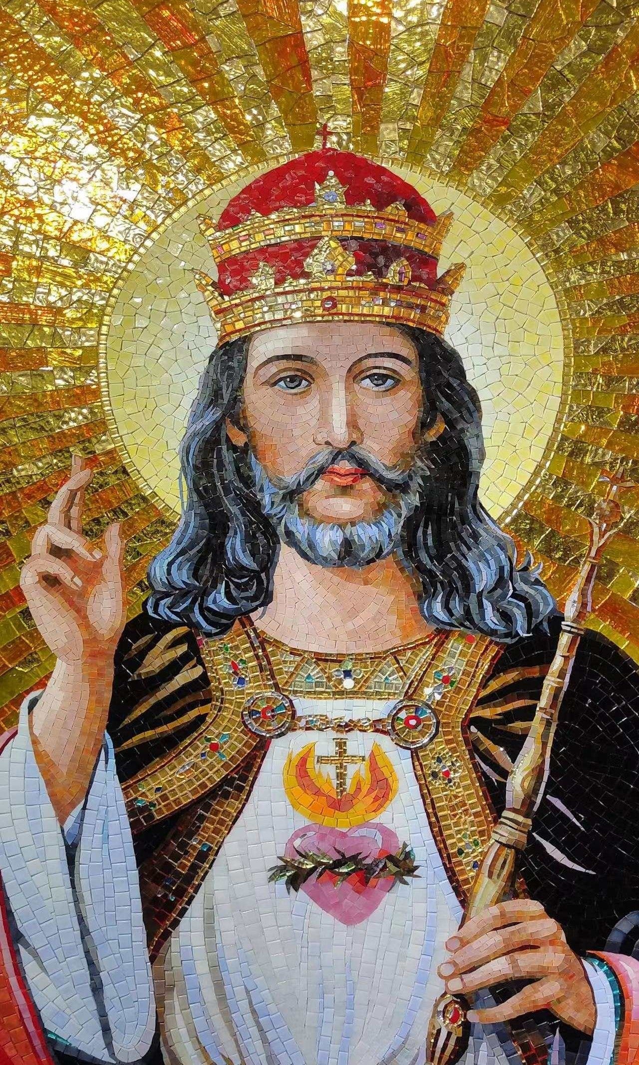 Jesus Christ the King Mosaic Religious Art