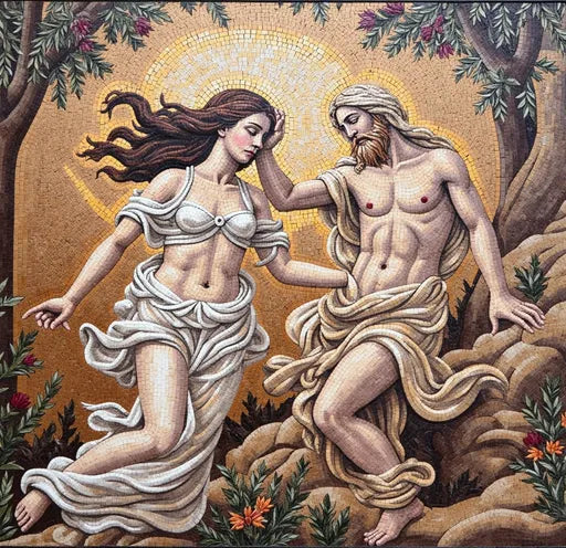 The Birth of Venus Mosaic Art: A Timeless Masterpiece of Beauty and Grace | Religious Mosaics | iMosaicArt