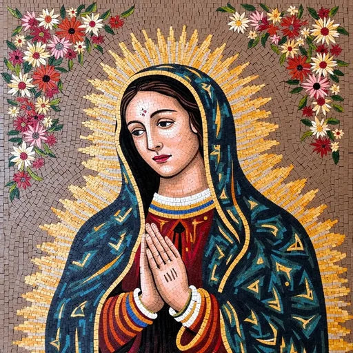 Guadalupe Mosaic Tile Art: A Sacred Tribute to Faith and Devotion | Religious Mosaics | iMosaicArt
