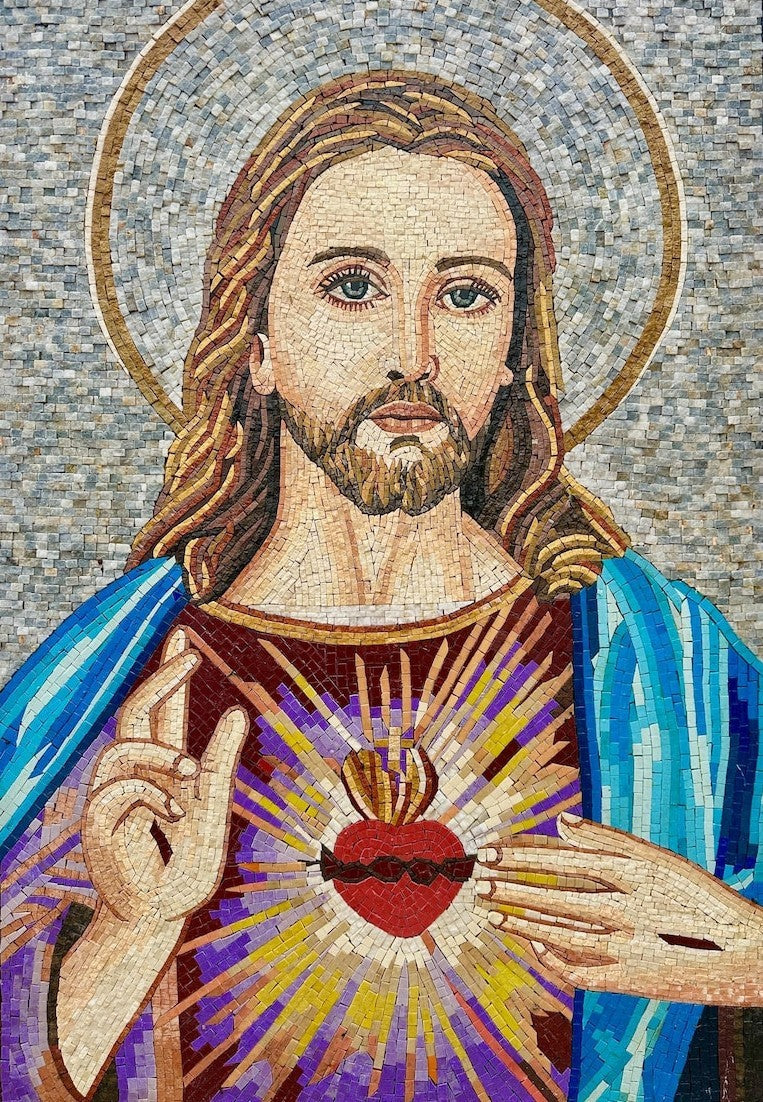 Jesus Christ Sacred Handcrafted Mosaic