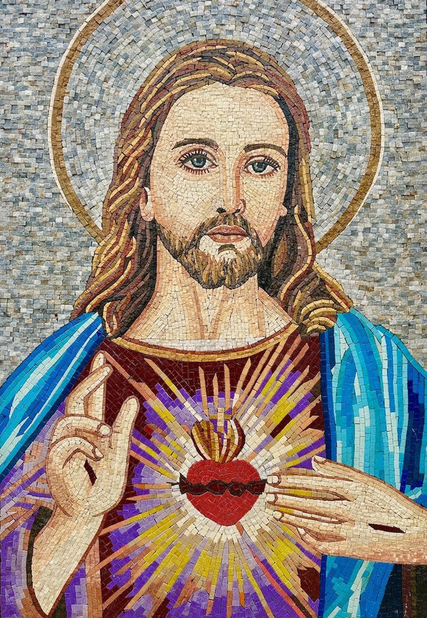 Jesus Christ Sacred Handcrafted Mosaic