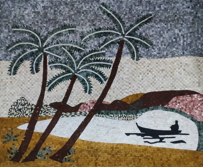 Valley View Landscape Mosaic: A Majestic Natural View